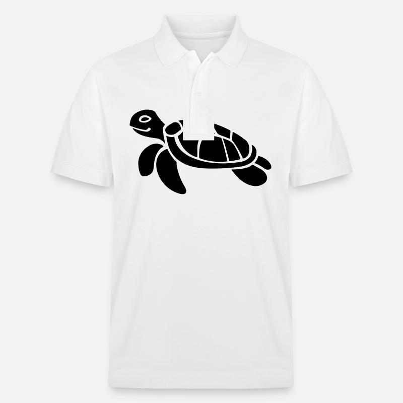 Schildkröte - Stanley/Stella Unisex Bio-Poloshirt PREPSTER - Weiß