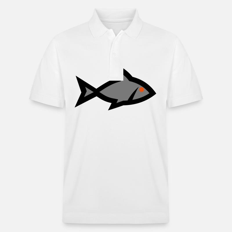 Fisch - Stanley/Stella Unisex Bio-Poloshirt PREPSTER - Weiß