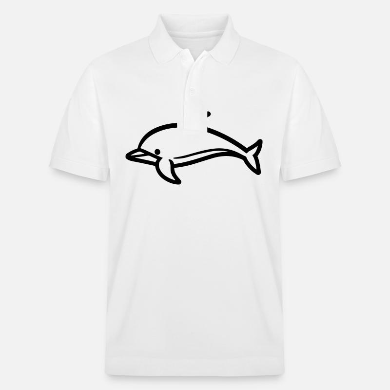 Delfin - Stanley/Stella Unisex Bio-Poloshirt PREPSTER - Weiß