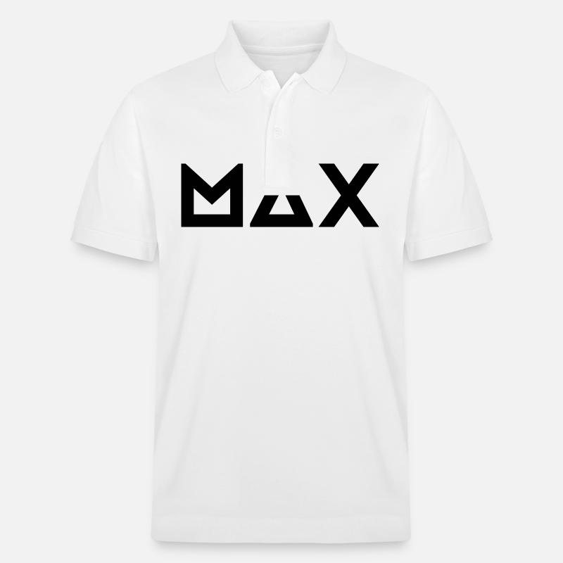 Vorname Max - Stanley/Stella Unisex Bio-Poloshirt PREPSTER - Weiß
