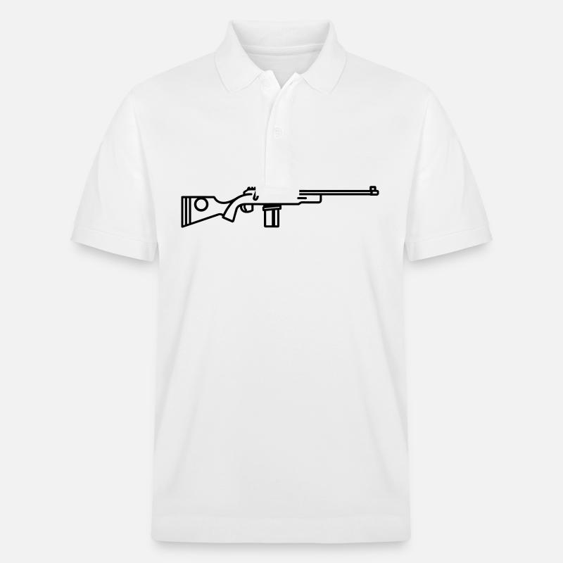 Fusil de chasse sniper - Polo PREPSTER bio Stanley/Stella Unisexe - blanc