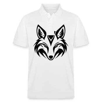 Fox Head - Stanley/Stella Unisex Organic Polo Shirt PREPSTER - white - Front - Roxy (174cm) & Andy (188cm)