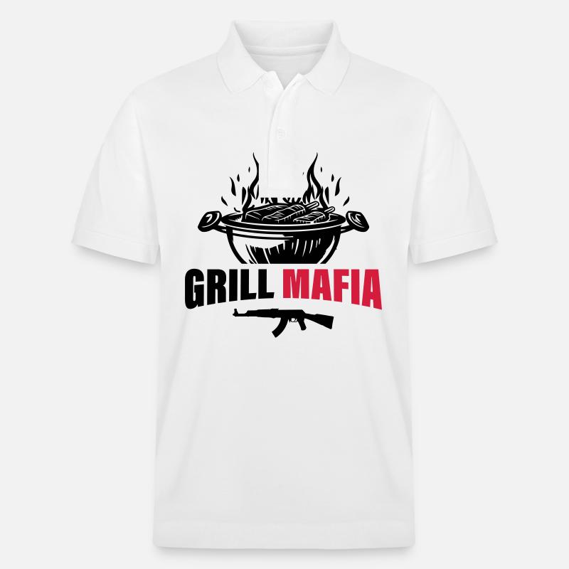 Grill Mafia - Stanley/Stella Unisex Bio-Poloshirt PREPSTER - Weiß