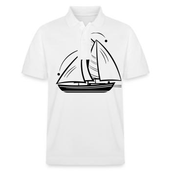 Bateau a voile - Polo PREPSTER bio Stanley/Stella Unisexe - blanc - Devant - Roxy (174cm) & Andy (188cm)