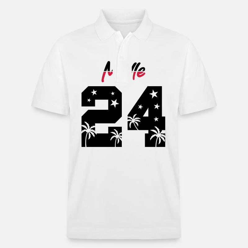 Malle 24 - Stanley/Stella Unisex Bio-Poloshirt PREPSTER - Weiß