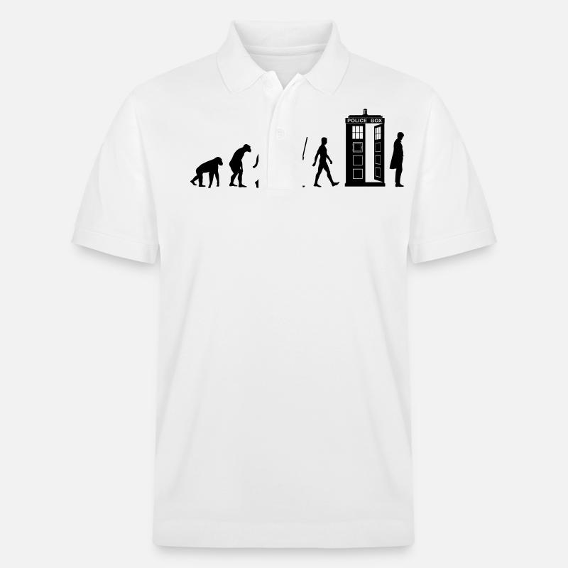 Evolution Tardis - Polo PREPSTER bio Stanley/Stella Unisexe - blanc