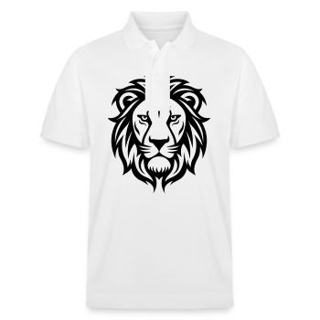 Tête de lion - Polo PREPSTER bio Stanley/Stella Unisexe - blanc - Devant - Roxy (174cm) & Andy (188cm)