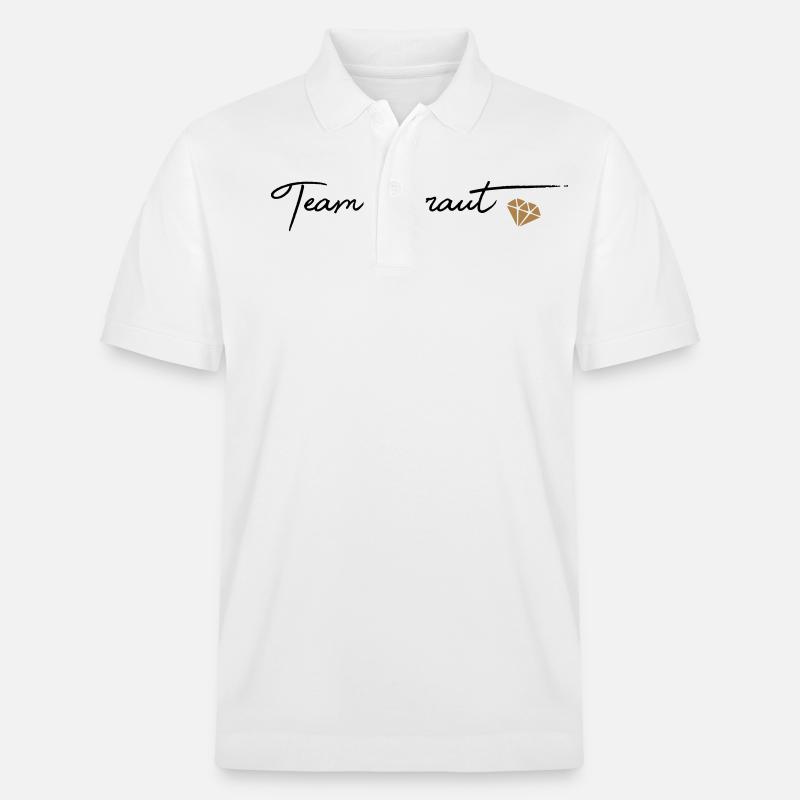 Team Braut - Stanley/Stella Unisex Bio-Poloshirt PREPSTER - Weiß