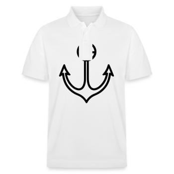 Anchor - Stanley/Stella Unisex Organic Polo Shirt PREPSTER - white - Front - Roxy (174cm) & Andy (188cm)