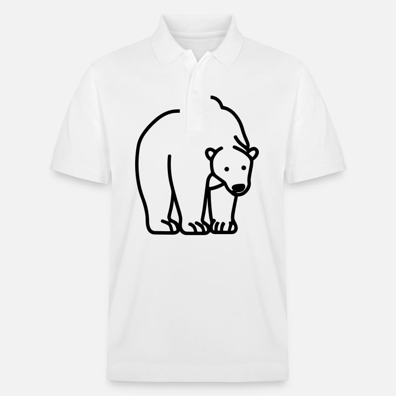 Eisbär - Stanley/Stella Unisex Bio-Poloshirt PREPSTER - Weiß