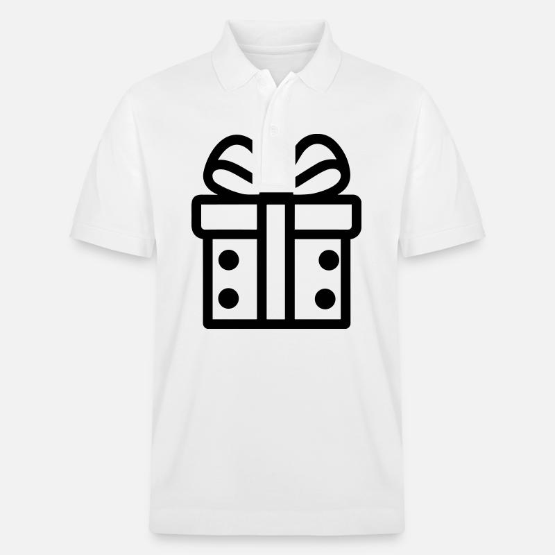 Geschenk-Icon-Box - Stanley/Stella Unisex Bio-Poloshirt PREPSTER - Weiß