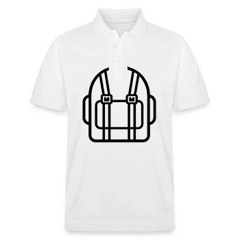 Backpack - Stanley/Stella Unisex Organic Polo Shirt PREPSTER - white - Front - Roxy (174cm) & Andy (188cm)