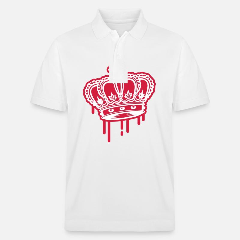 Blobs de couronne - Polo PREPSTER bio Stanley/Stella Unisexe - blanc