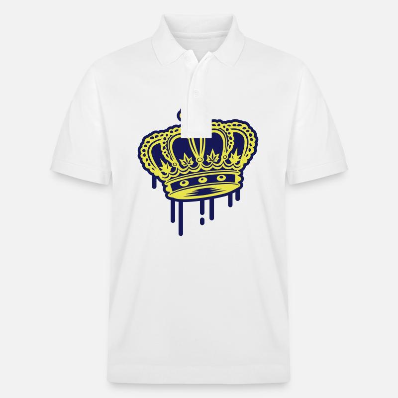 Symbole de la couronne - Polo PREPSTER bio Stanley/Stella Unisexe - blanc