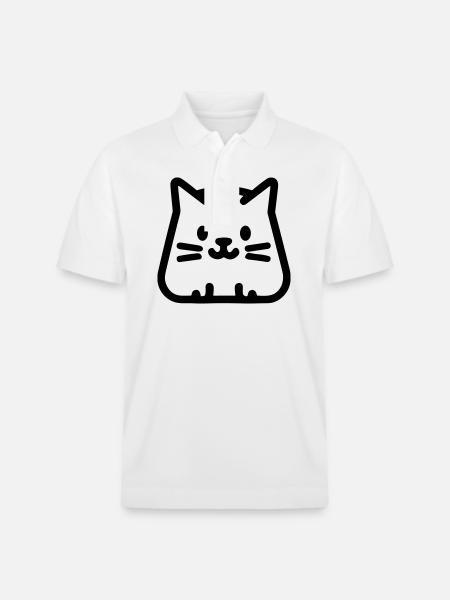 kitten - Stanley/Stella Unisex Organic Polo Shirt PREPSTER - white