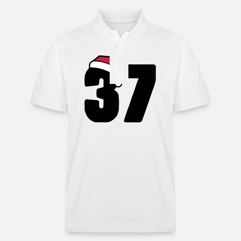37 Numéro Noël - Polo PREPSTER bio Stanley/Stella Unisexe - blanc