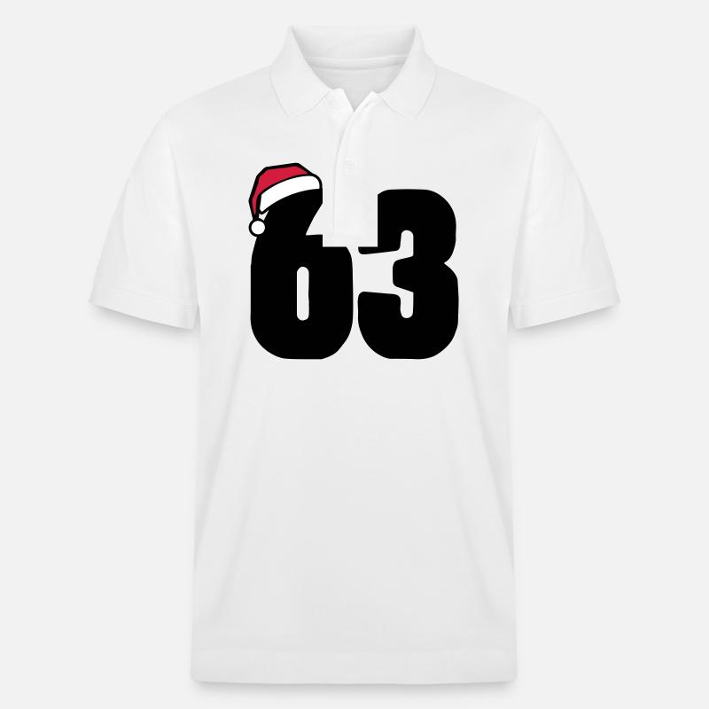 63 Numéro Noël - Polo PREPSTER bio Stanley/Stella Unisexe - blanc