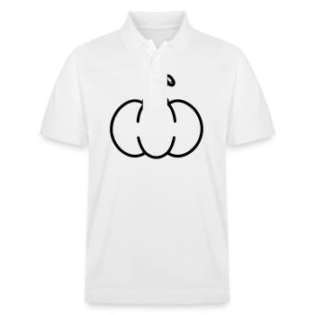citrouille - Polo PREPSTER bio Stanley/Stella Unisexe - blanc - Devant - Roxy (174cm) & Andy (188cm)