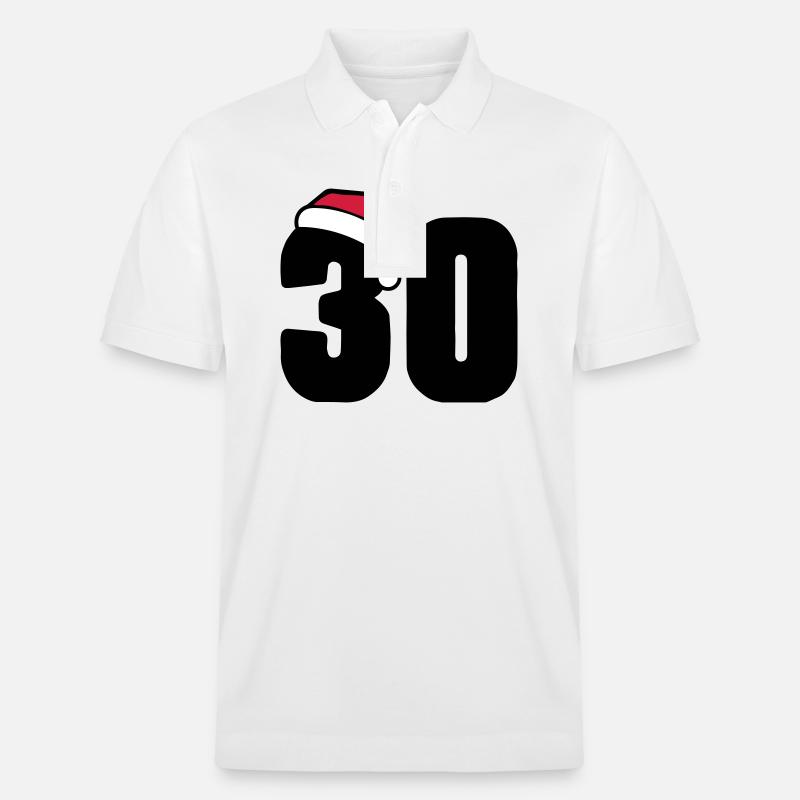 30 Numéro Noël - Polo PREPSTER bio Stanley/Stella Unisexe - blanc