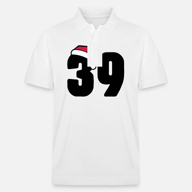 39 Numéro Noël - Polo PREPSTER bio Stanley/Stella Unisexe - blanc