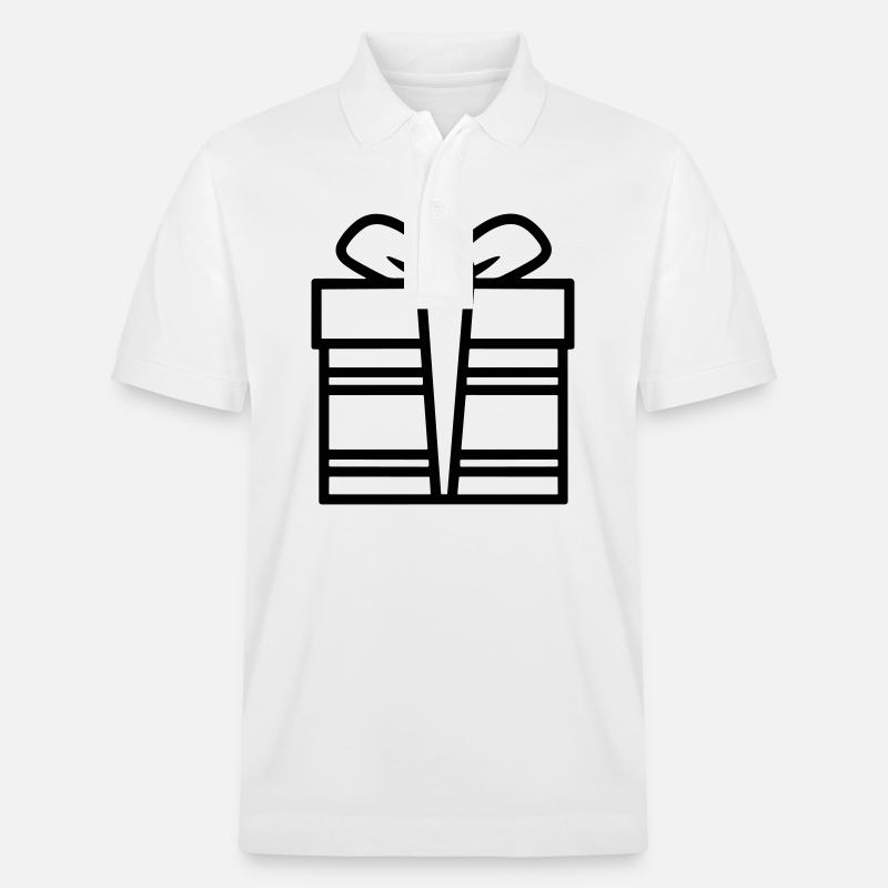 Kleine Geschenkbox - Stanley/Stella Unisex Bio-Poloshirt PREPSTER - Weiß