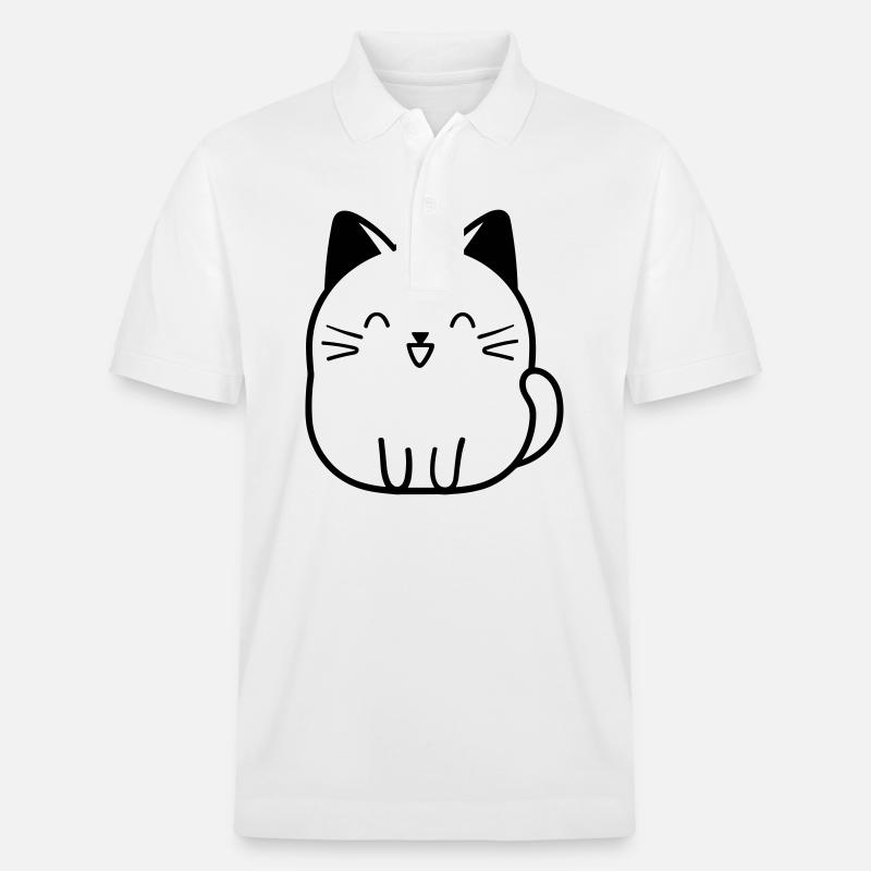 chat - Polo PREPSTER bio Stanley/Stella Unisexe - blanc