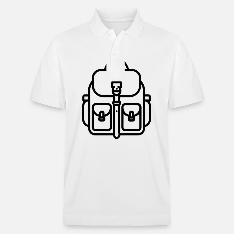 Rucksack - Stanley/Stella Unisex Bio-Poloshirt PREPSTER - Weiß