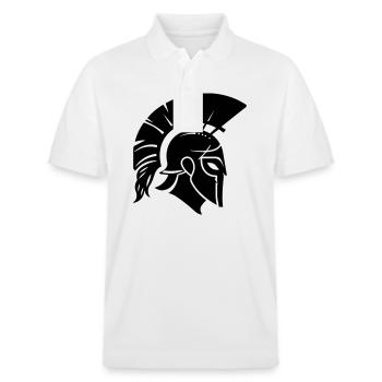 Sparta Guerrier Spartan - Polo PREPSTER bio Stanley/Stella Unisexe - blanc - Devant - Roxy (174cm) & Andy (188cm)