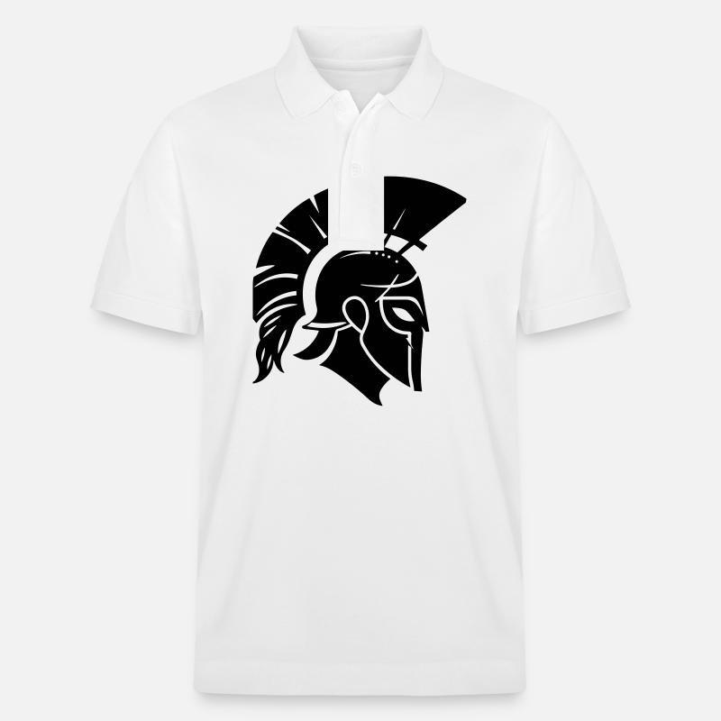 Sparta Spartanischer Krieger - Stanley/Stella Unisex Bio-Poloshirt PREPSTER - Weiß