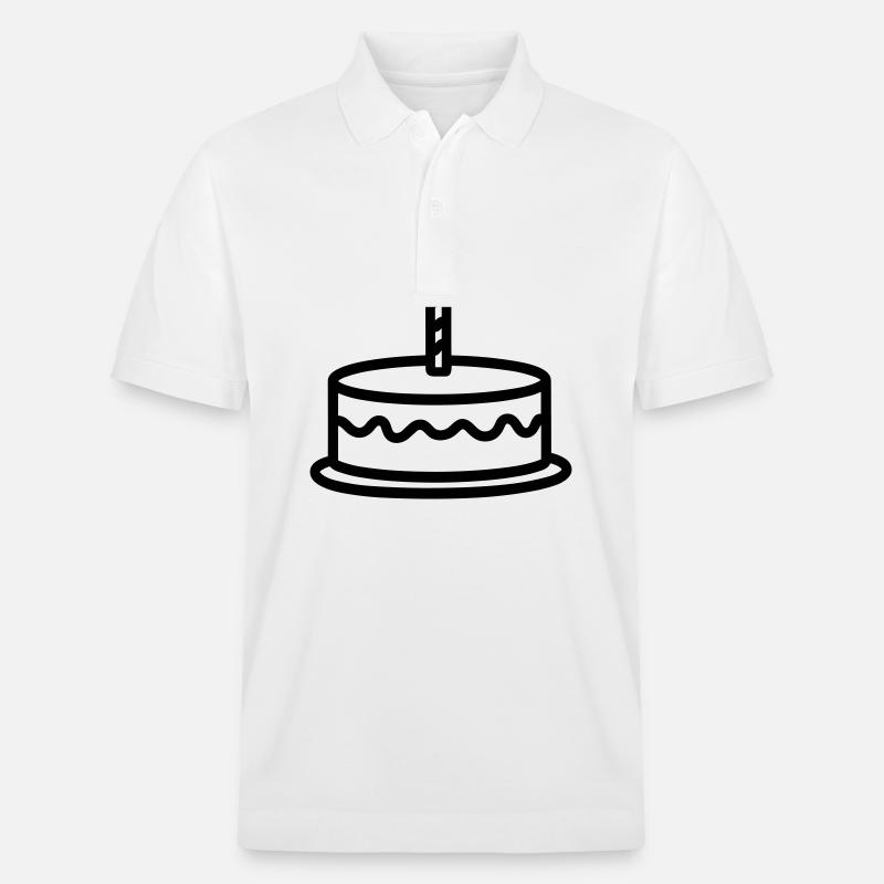 Gateau d'anniversaire - Polo PREPSTER bio Stanley/Stella Unisexe - blanc