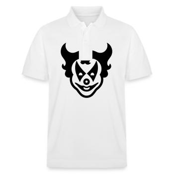 Clown - Stanley/Stella Unisex Organic Polo Shirt PREPSTER - white - Front - Roxy (174cm) & Andy (188cm)