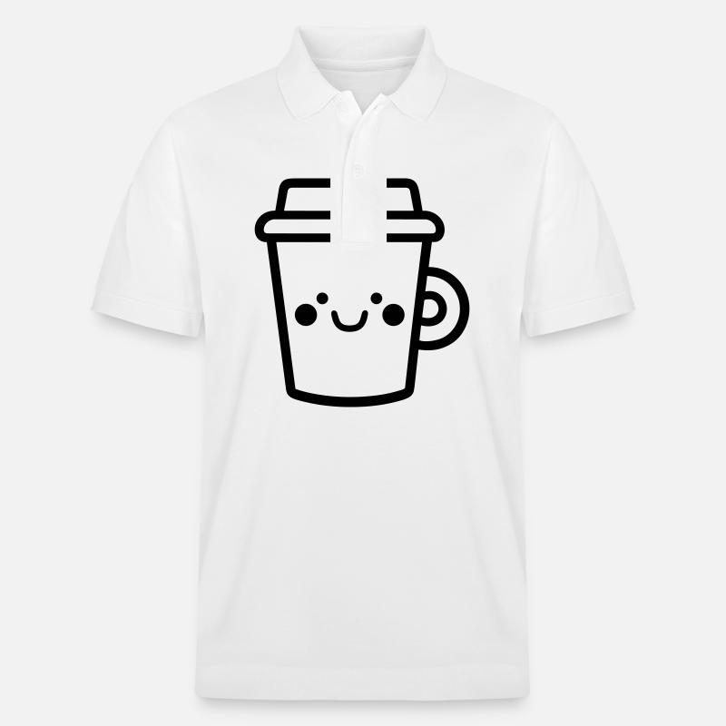 Mug de café - Polo PREPSTER bio Stanley/Stella Unisexe - blanc