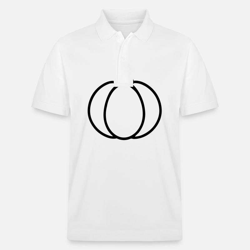 Kürbis - Stanley/Stella Unisex Bio-Poloshirt PREPSTER - Weiß