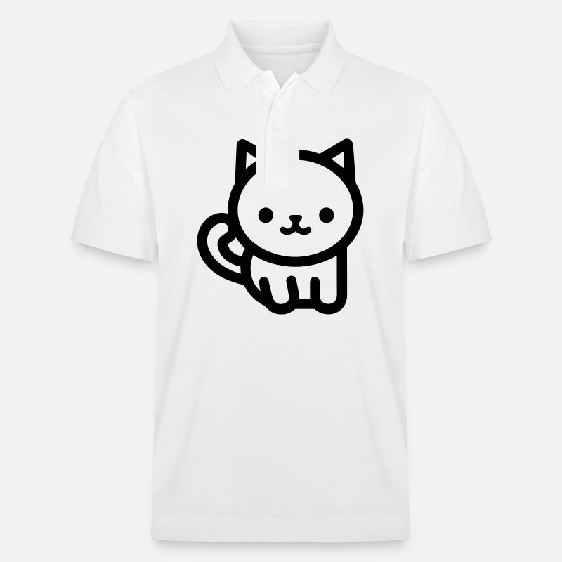 chat - Polo PREPSTER bio Stanley/Stella Unisexe - blanc