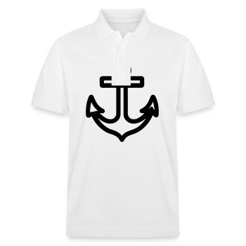 Anchor - Stanley/Stella Unisex Organic Polo Shirt PREPSTER - white - Front - Roxy (174cm) & Andy (188cm)