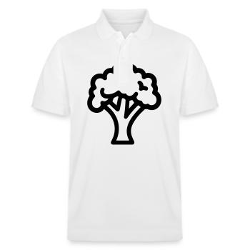 broccoli - Stanley/Stella Unisex Organic Polo Shirt PREPSTER - white - Front - Roxy (174cm) & Andy (188cm)