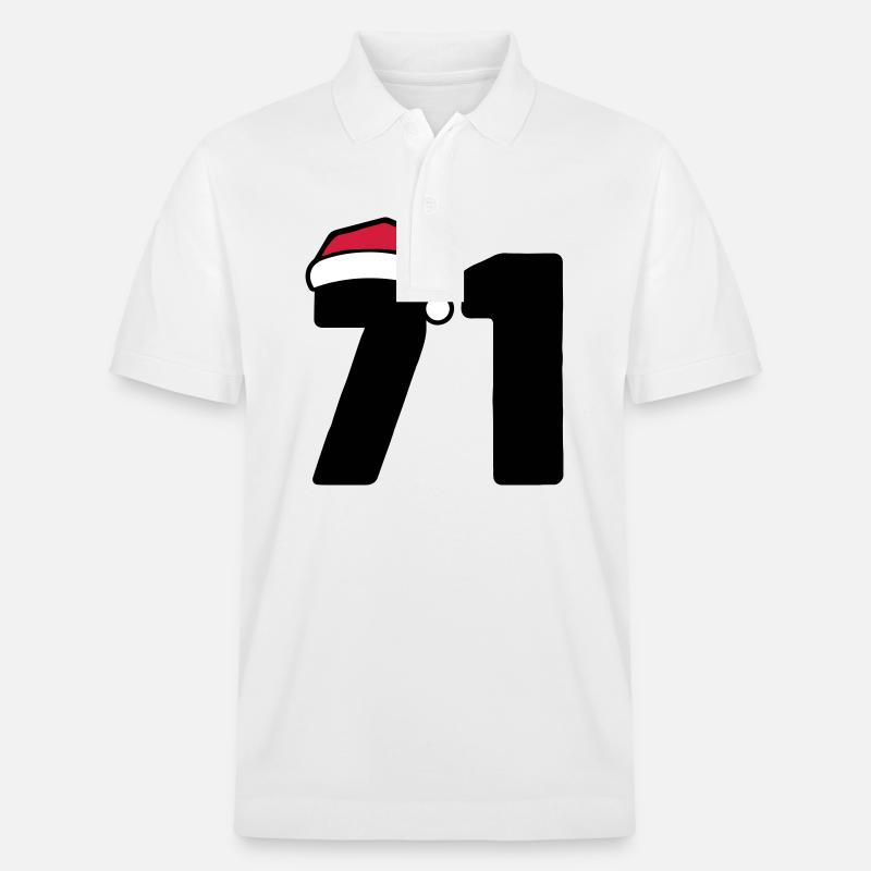 71 Numéro Noël - Polo PREPSTER bio Stanley/Stella Unisexe - blanc