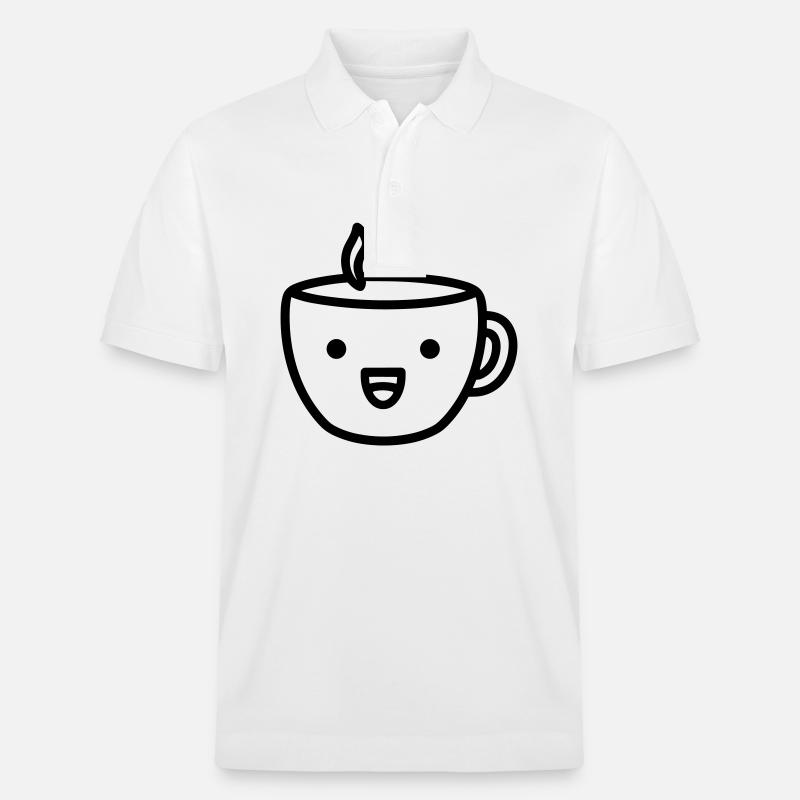Kaffeebecher - Stanley/Stella Unisex Bio-Poloshirt PREPSTER - Weiß