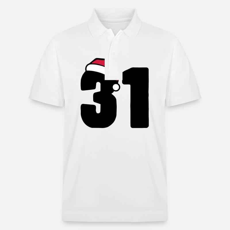 31 Numéro Noël - Polo PREPSTER bio Stanley/Stella Unisexe - blanc