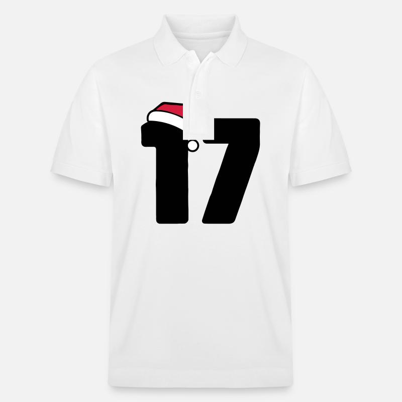 17 Numéro Noël - Polo PREPSTER bio Stanley/Stella Unisexe - blanc