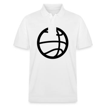 Ballon de basket - Polo PREPSTER bio Stanley/Stella Unisexe - blanc - Devant - Roxy (174cm) & Andy (188cm)