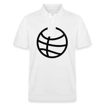 Ballon de basket - Polo PREPSTER bio Stanley/Stella Unisexe - blanc - Devant - Roxy (174cm) & Andy (188cm)