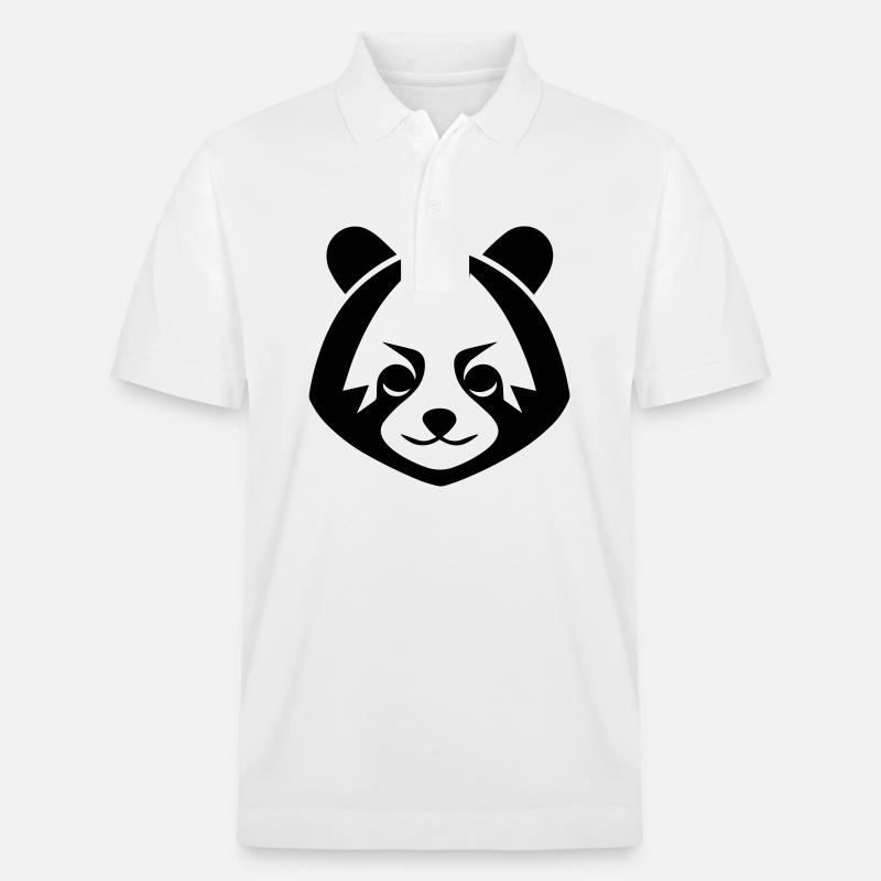 Panda roux - Polo PREPSTER bio Stanley/Stella Unisexe - blanc