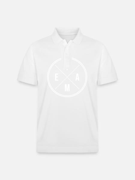 Team Circle - Stanley/Stella Unisex Organic Polo Shirt PREPSTER - white