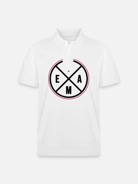 Team Circle - Stanley/Stella Unisex Organic Polo Shirt PREPSTER - white