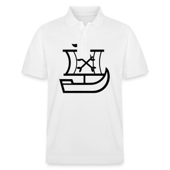 Bateau pirate - Polo PREPSTER bio Stanley/Stella Unisexe - blanc - Devant - Roxy (174cm) & Andy (188cm)