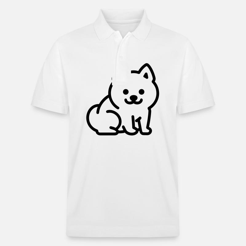 Hund - Stanley/Stella Unisex Bio-Poloshirt PREPSTER - Weiß