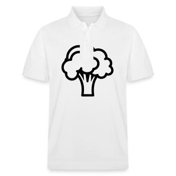 broccoli - Stanley/Stella Unisex Organic Polo Shirt PREPSTER - white - Front - Roxy (174cm) & Andy (188cm)