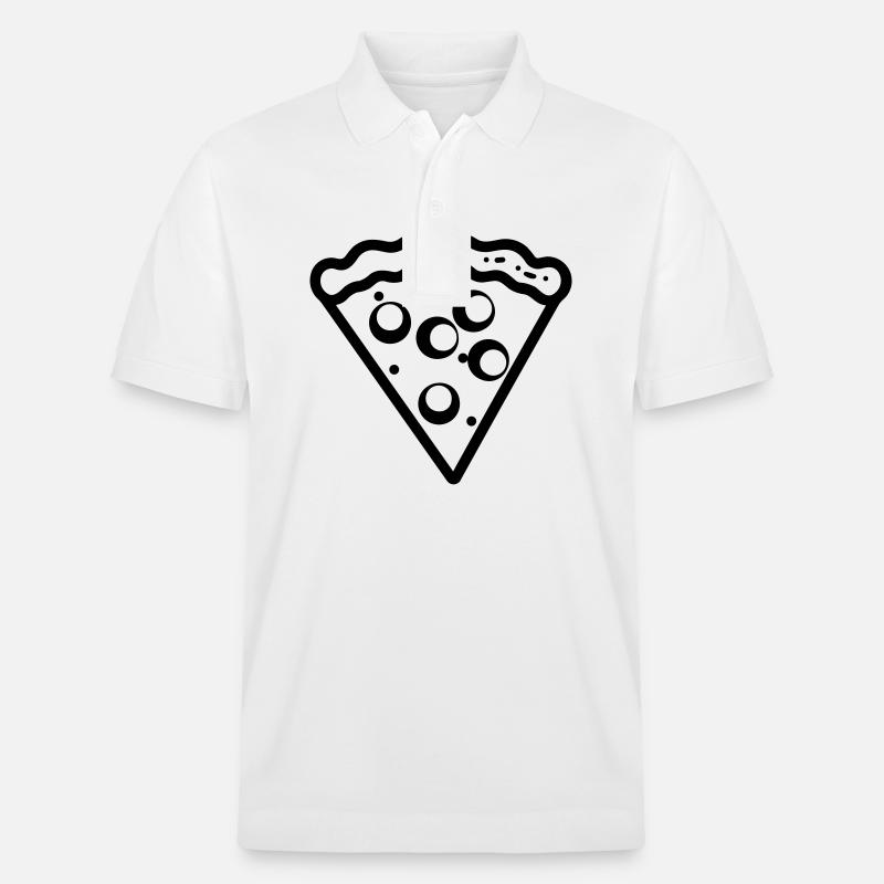 Pizzastück - Stanley/Stella Unisex Bio-Poloshirt PREPSTER - Weiß