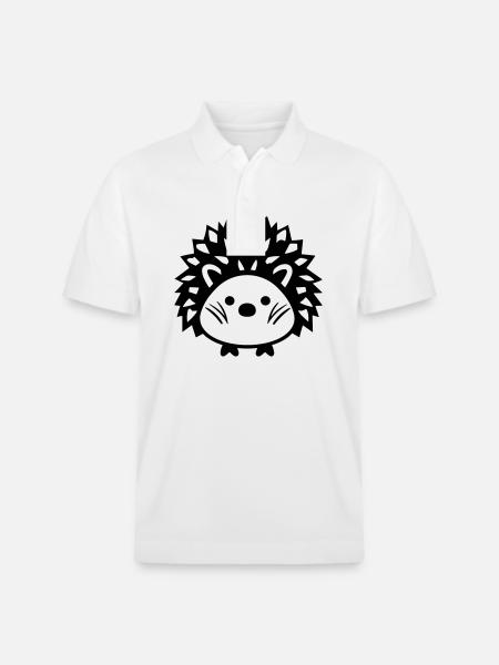 Igel - Stanley/Stella Unisex Bio-Poloshirt PREPSTER - Weiß